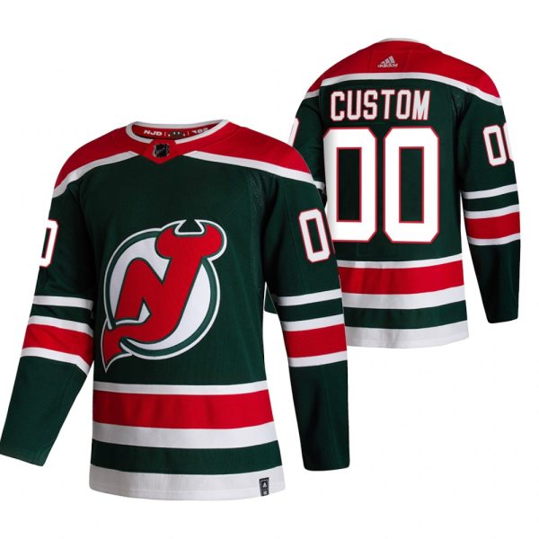 New Jersey Devils Trikot Benutzerdefinierte 2021 Reverse Retro Special Edition Authentic Grün